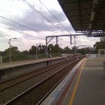 East Hills platforms 2 & 3 East Hills platform 2 from Glenfield
