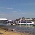 Rivercat berthed at Meadowbank