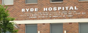 Ryde Hospital signage Ryde Hospital board structure can't be any worse than what there is at present