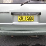 Rego of Sylvia's car Sylvia's vehicle registration