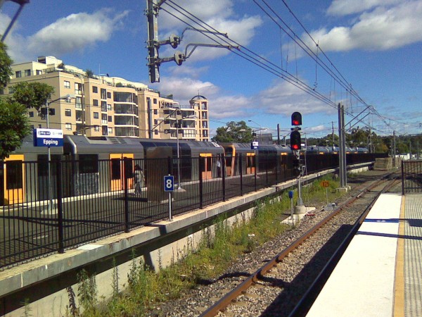 Epping platform 3 Hornsby bound service Epping Platform 3 Hornsby bound service