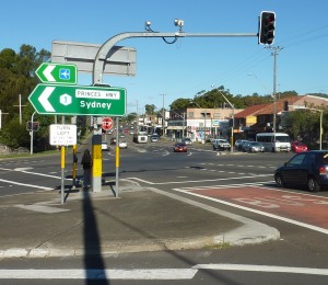 Intersection King Georges Road & Princes Highway Intersection King Georges Road & Princes Highway Blakehurst