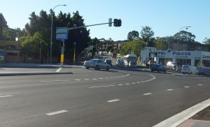 Intersection Lane Cove & Blaxland Road Intersection Lane Cove Road & Blaxland Road Ryde
