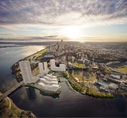 Swan River Riverside Aerial Swan River Perth