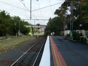 Williamstown Railway Station And Approaching Cross-Over Tracks Williamstown Railway Station And Approaching Cross-Over Tracks