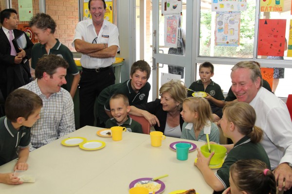 WA Government Ministers With Group Of School Students WA Government Ministers With School Students at Foodbank