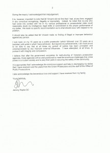 Letter Of Resignation From Jeremy W Rapke QC Page 2 Letter Of Resignation From Jeremy W Rapke QC Page 2