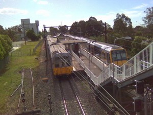 Villawood Station Trains due to depart